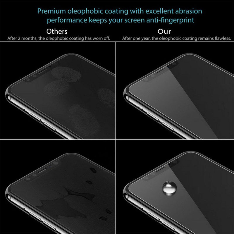 5PCS 9H Tempered Glass For iPhone 12 Mini X Xs Xr 11 Pro Max 7 8 6 6S Plus SE 2020 Screen Protector
