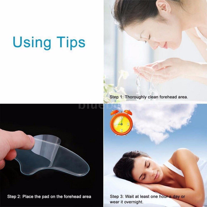 5Pcs Reusable Anti Wrinkle Eye Forehead Patch Skin Care Pads Medical Silicone Face Lifting Skin Tightening Faical Sticker Beauty