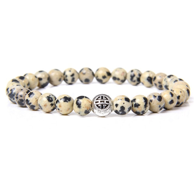 6 mm Natural Chakra Stone Beads Bracelets For Women Handmade Elastic Bracelet Men Black Turquois Lucky Energy Charm Jewelry