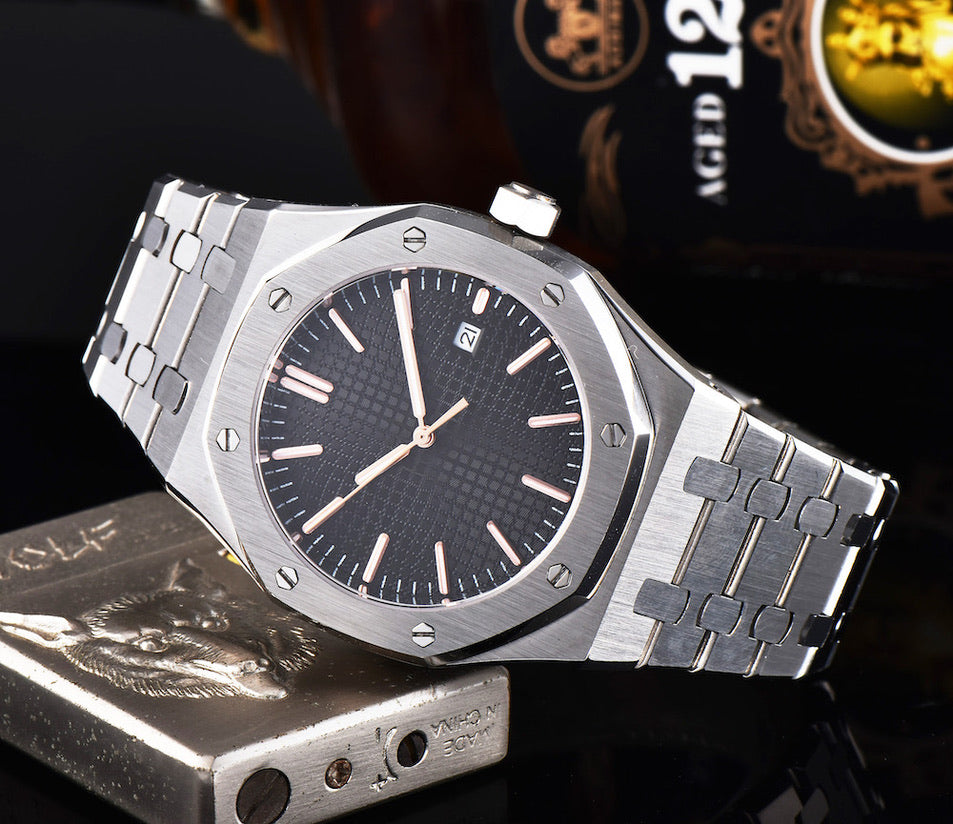 AP Men's Automatic Watch Royal Oak 41mm Sapphire Glass Mechanical Parnis AP76