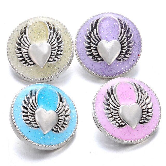 6pcs/lot New Snap Jewelry Mixed Colorful Rhinestone Crystal 18mm Snap Button Jewelry Fit Snap Bracelet DIY Charms Jewelry