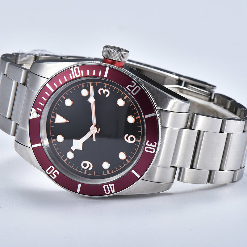 Men's Mechanical Self-winding Black Bay Watches Black, Wine Red / Suits, Popular Brands / Fashion B13
