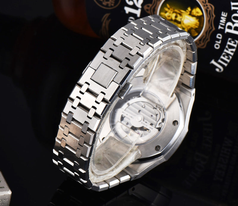 Mechanical Men's Automatic: Stainless Steel Watch Black / Silver / Suit, Popular Luxury Brand / Fashion AP75