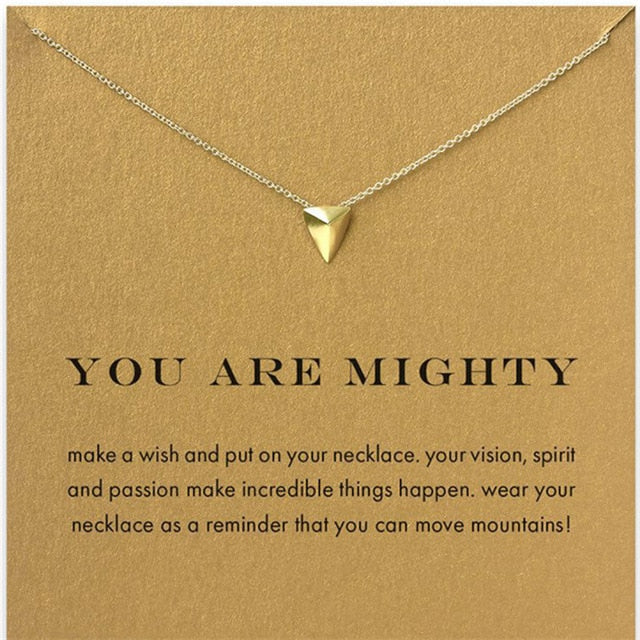 9 Style Gold Color Key Circle Necklace For Women Minimalist Infinity Pendant Necklaces Valentine's Day Gift Necklace With Card