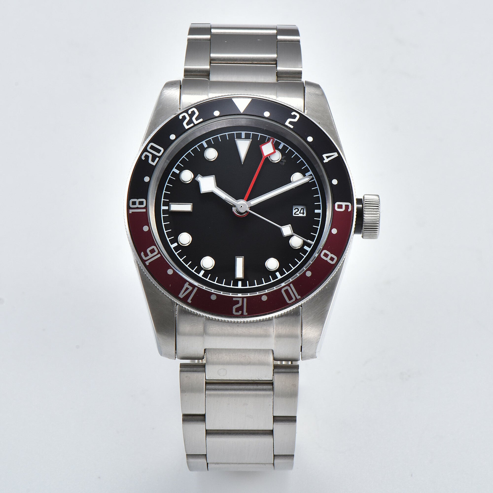 Men's Mechanical Self-winding Black Bay GMT Watch Black, Red / Suit, Popular Brand / Fashion B47