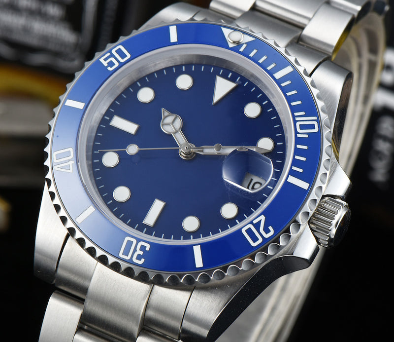 Men's self-winding watch / high quality movement Submariner 40mm blue / suit, popular luxury brand / waterproof / fashion