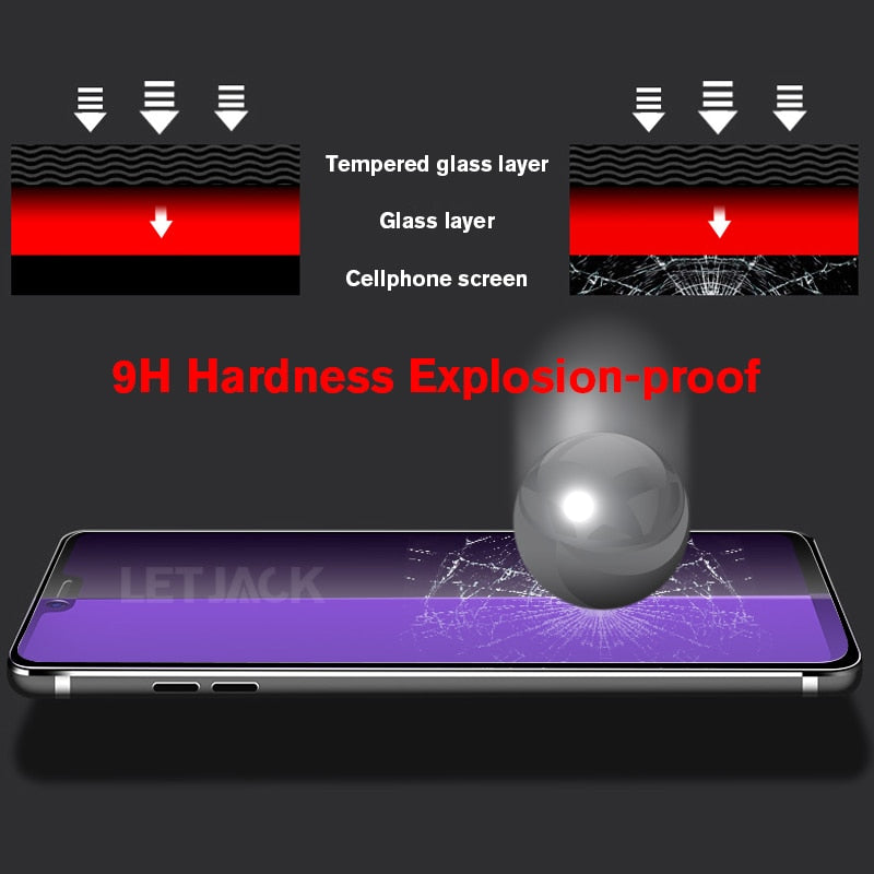 9H Anti Blue Light Screen Protector On The for Apple iPhone 7 8 6 6S Plus Tempered Glass for iPhone X XR XS MAX Protective Film