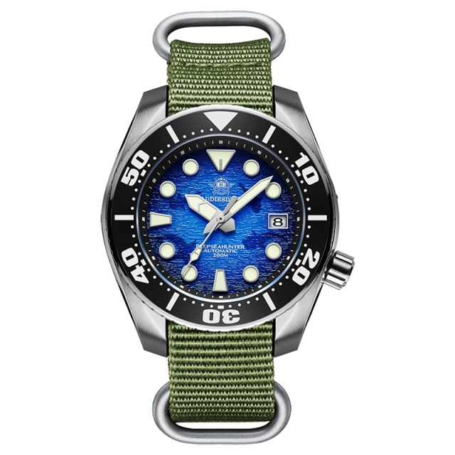 Addies Dive Watch Men NH35 Automatic Mechanical Sapphire Crystal BGW9 Luminous 200M Waterproof Top Brand Addiesdive Wristwatch