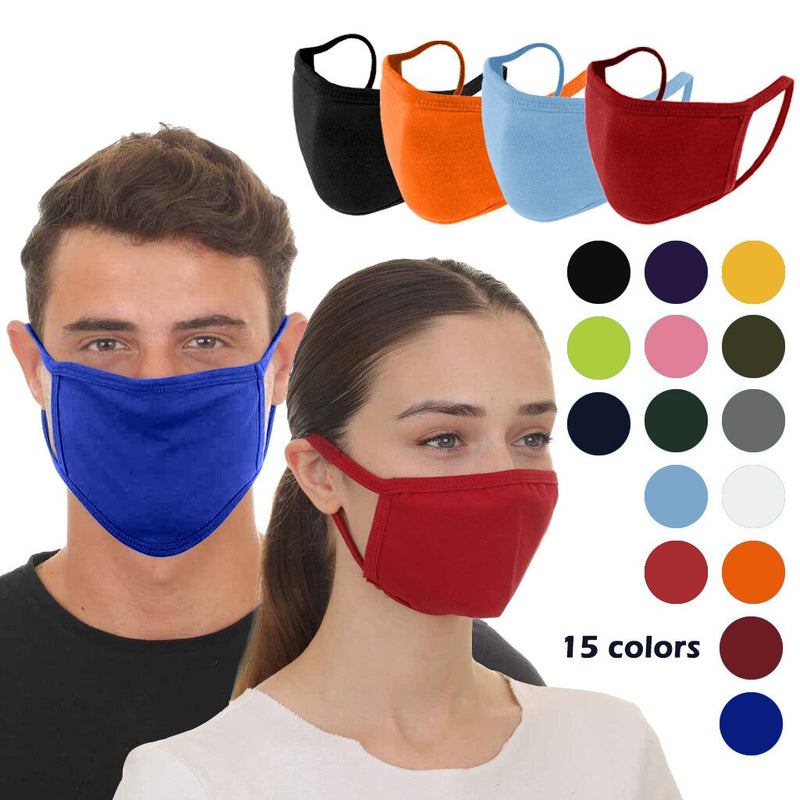 Adult Solid Color Washable Sand Exhaust Sunscreen Double Layer Cycling Mask Protection Breathable Mask Halloween Cosplay