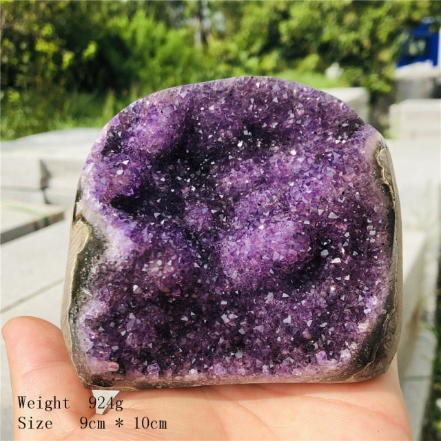 Amethyst Natural Stone and Crystal Healing Quartz Mineral  Spirituality  Crafts Cure Wicca Ornaments Home Decorations  For Rome