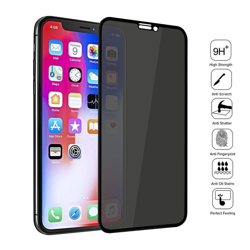 Anti Spy Tempered Glass Protective Film for IPhone 11 12 Pro 6S 7 8 Plus SE XS Max XR X Privacy Screen Protector