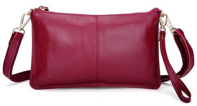Arliwwi Genuine Leather Day Clutches Candy Color Bags Women's Fashion Crossbody Bags Small Clutch Bags