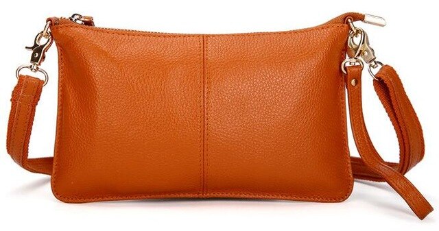 Arliwwi Genuine Leather Day Clutches Candy Color Bags Women's Fashion Crossbody Bags Small Clutch Bags