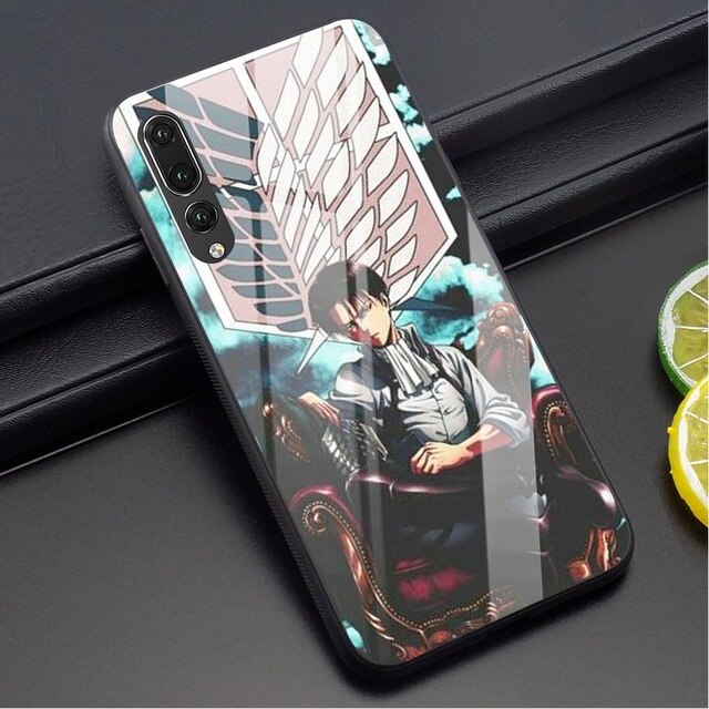 Attack On Titan Anime Glass Phone Case for Huawei Honor 10 Lite Cover Mate 20 Lite Honor 9 10 Lite 7A P10 P20 P30 PRO P Smart