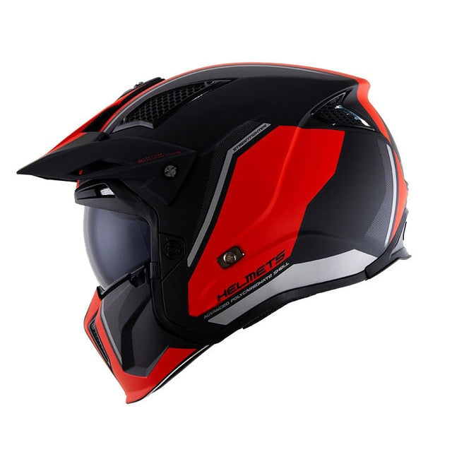 Authentic Profession Motorcross off-road motorcycle helmet men personality full face locomotive pull four highway safety helmet