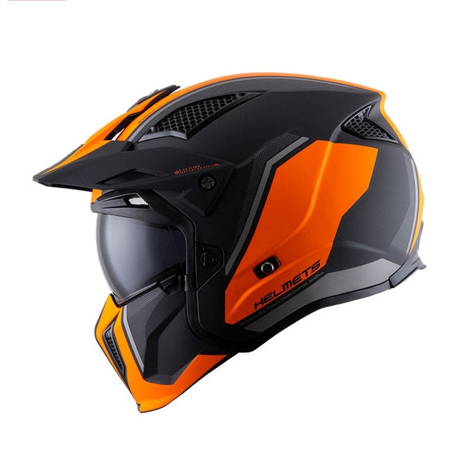 Authentic Profession Motorcross off-road motorcycle helmet men personality full face locomotive pull four highway safety helmet