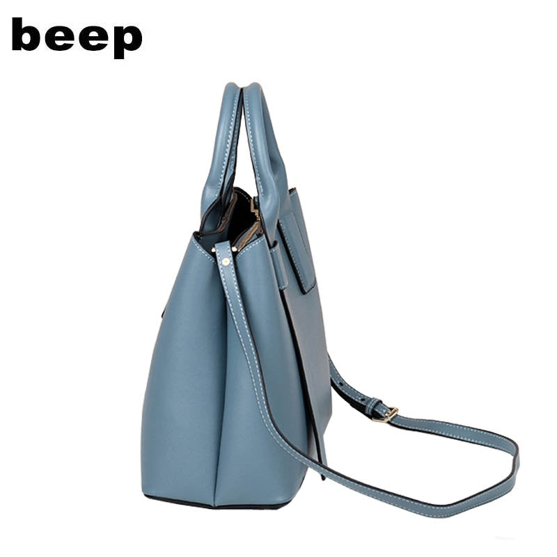 BEEP luxury handbags women bags designer bags famous brand women bags 2020 new women leather shoudler bag fashion cowhide bag