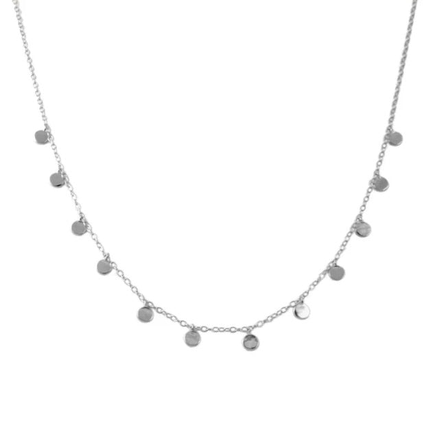 BOAKO Necklace 925 Sterling Silver Jewelry For Women 2020 Sequins Cadena Plata Fashion Jewelry Choker Crystal Gold/Silver #8.5