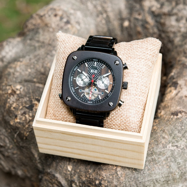 BOBO BIRD Men's Mechanical Watch For Man 2020 Modern Wrist Male Watches Men Mechanical Wristwatches Wood Clock Luxury Timepieces