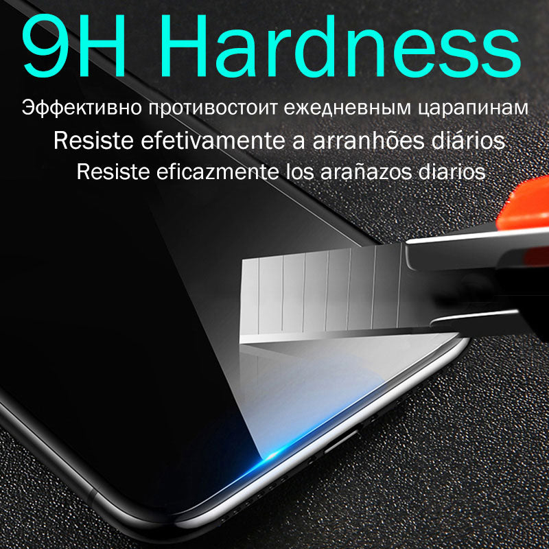 Baixin 3Pcs Full Cover Protective Glass For iPhone 12 11 11 Pro Max Tempered Glass Film For iPhone X XS XR 6 6s 7 8 Screen Glass
