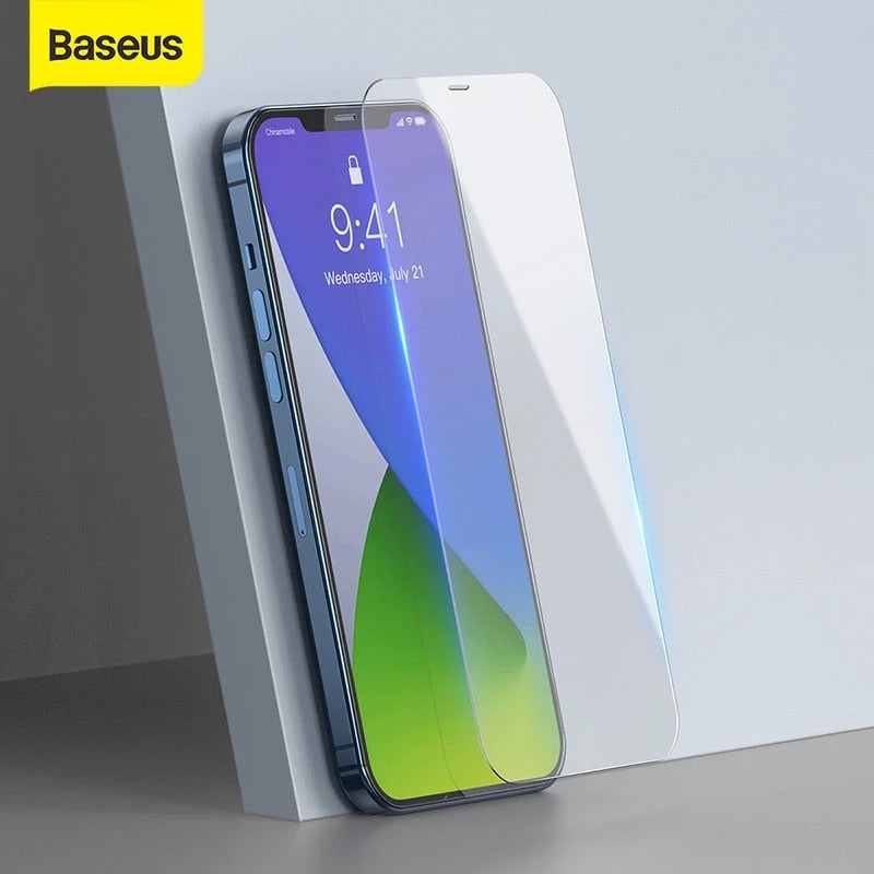 Baseus 2PCS Screen Protector 0.3mm Full Cover Protective Tempered Glass For iPhone 12 11 Pro XS 12Pro Max XR X Mini Glass Film