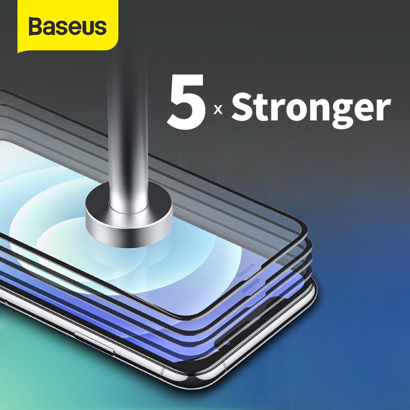 Baseus Tempered Glass For iPhone 12 11 Pro Xs Max X Screen Protector For iPhone Tempered Glass Full Cover Screen Protector Glass