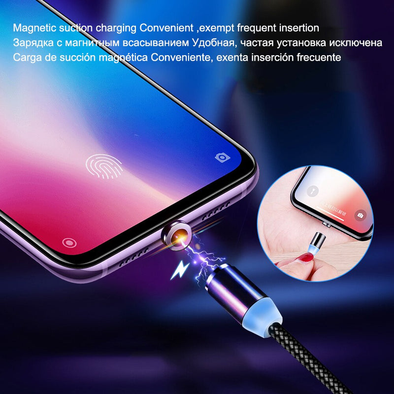 BaySerry USB Type C Cable Magnetic Charge For iPhone 11 XR Magnet Cable Fast Charging For Samsung S20 S9 Xiaomi Huawei Micro USB