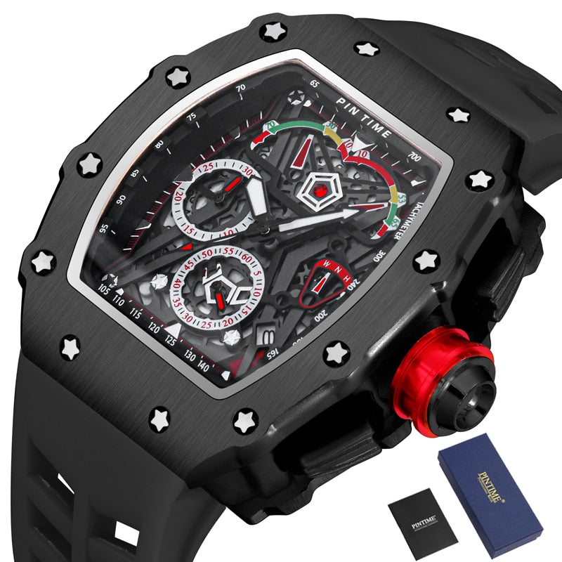 Big Dial Sport Watch Men Chronograph Quartz Military Mens Watches Top Brand Luxury Gold Clock Hip Hop Reloj Relogio Montre Homme