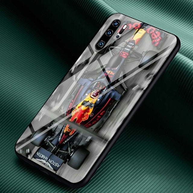 Black Cover Formula 1 Racing car for Huawei P Smart Z Plus 2019 P40 P30 P20 Pro P10 P9 P8 Lite Plus Glossy Phone Case