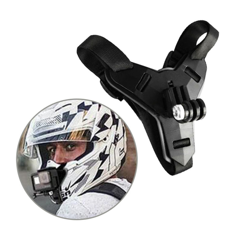 Black Suitable for Gopro Helmet Holder Motorcycle Helmet Chin Stand Mount Holder Action Sports Camera Holder Moto Accessory New