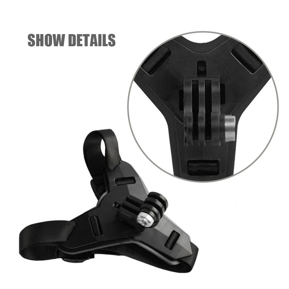 Black Suitable for Gopro Helmet Holder Motorcycle Helmet Chin Stand Mount Holder Action Sports Camera Holder Moto Accessory New