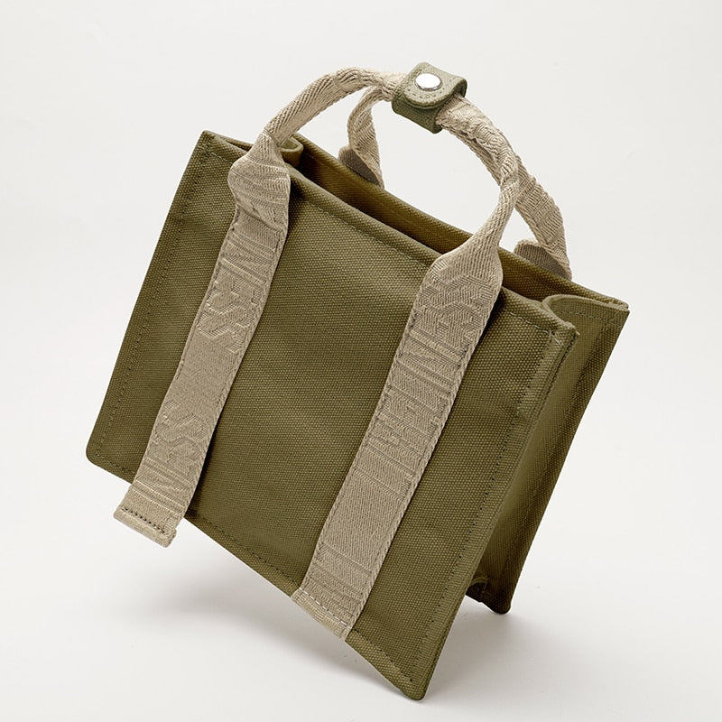 Brands Canvas Tote Women Handbags Casual Letter Crossbody Bags for Women Designer Canvas Shoulder Bag Small Women's Bag 2021 New