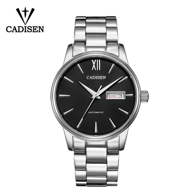 CADISEN Men Watch Automatic Mechanical Watches Japan NH36A Role Date Week Top Luxury Brand Wrist watch Clock Relogio Masculino