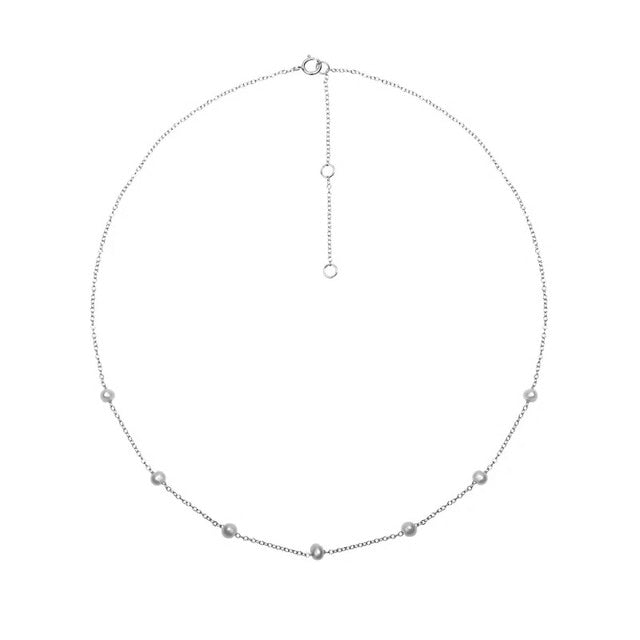 CANNER 2020 New 925 Sterling Silver Disc Necklace for Women INS Simple Chocker Clavicle Chain Necklace Fine Jewelry collares