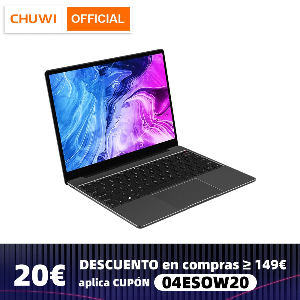 CHUWI CoreBook Pro 13 Inch 2K IPS Screen Intel Core i3-6157U Dual Core 4K Video Decoding DDR4 8GB 256GB SSD Windows 10 Laptop