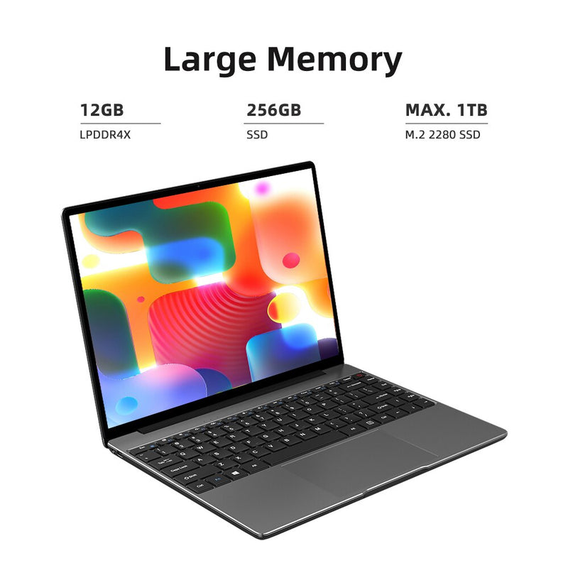 CHUWI  GemiBook Pro 14inch Laptop windows 10 system Intel Gemini lake J4125 Quad Core 12GB RAM 256GB SSD With backlit keyboard