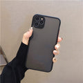 Camera Protection Bumper Phone Cases For iPhone 11 12 11Pro Max XR XS Max X 8 7 6S Plus Matte Translucent Shockproof Back Cover