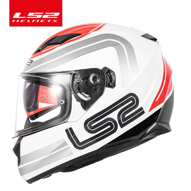 Capacete LS2 ff328 motorcycle helmet ls2 full face dual lens helmets without airbag casque moto