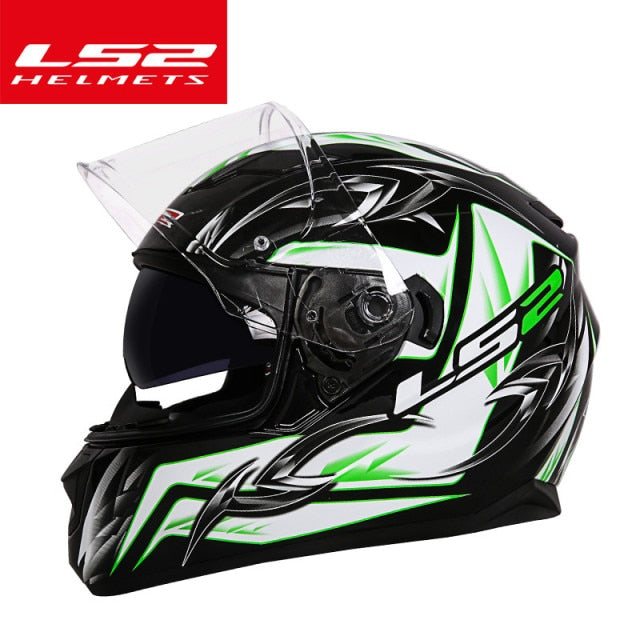 Capacete LS2 ff328 motorcycle helmet ls2 full face dual lens helmets without airbag casque moto