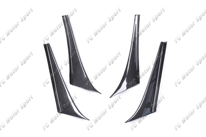 Car Accessories Carbon Fiber RM N1 Style Front Canards 4pcs Only Fit For 1992-1997 RX7 FD3S N1 Front Bumper
