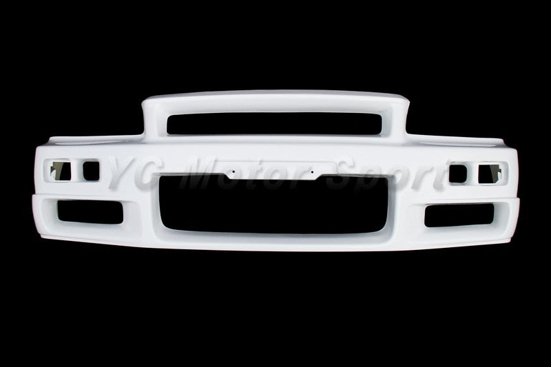 Car Accessories FRP Fiber Glass Bodykit Bumper Fit For 1999-2000 R34 GTT 2D 4D GTR-Style Front Bumper