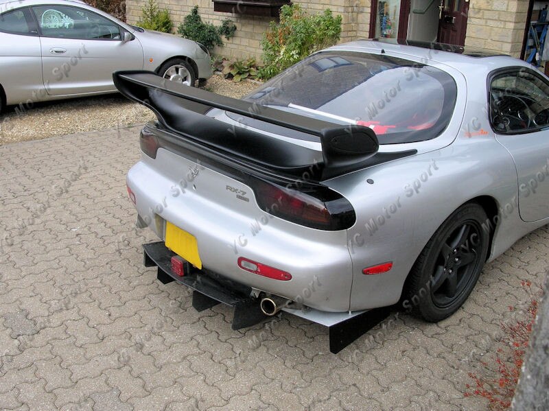 Car Accessories FRP Fiber Glass RM Style Rear Spoiler Fit For 1992-1997 RX7 FD3S Trunk Spoiler Wing
