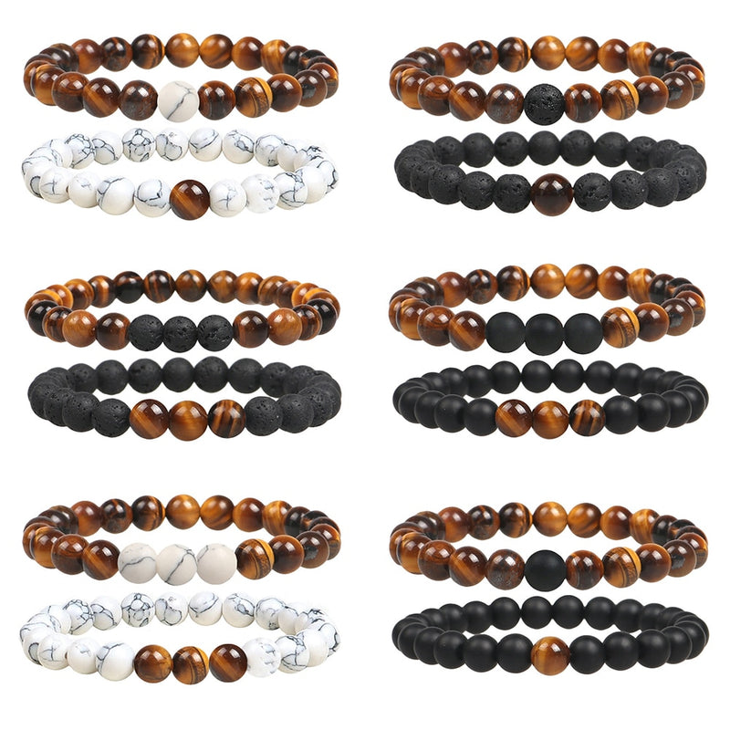 Charm Tiger Eye Beads Bracelets for Women Health Blance Natural Stone Stretch Bracelet Men Fashion Jewelry Pulsera Hombre Gift