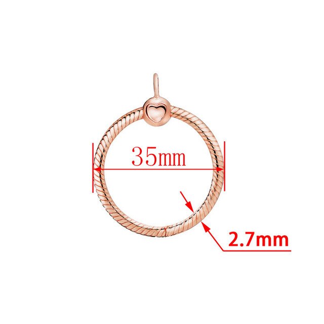 CodeMonkey 925 Sterling Silver O Pendant fit Original 3mm Necklace DIY Charm Bead Jewelry For Women CMN001