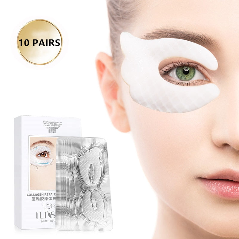 Collagen Eye Mask Moisturizing Eye Patches Hydrating Anti-Aging Sticker Smooth Anti-Wrinkle Eye Pads Skin Care