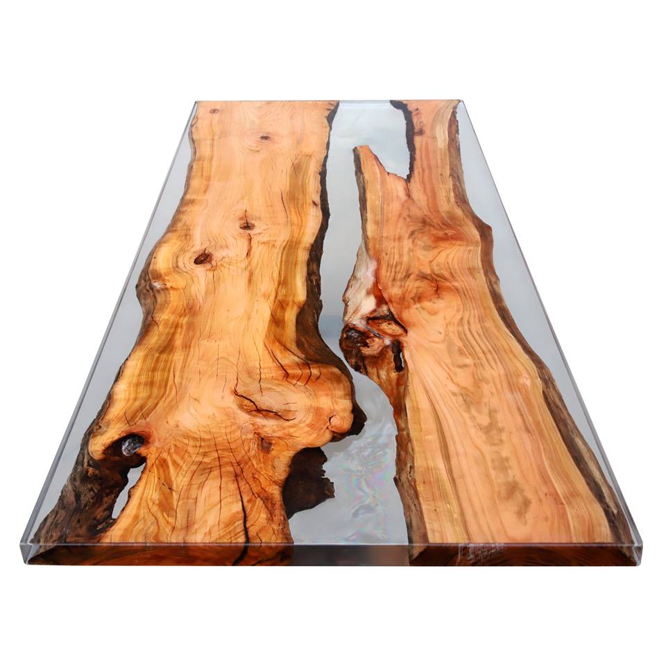 Epoxy dining table top,Solid Wood Table for Coffee Home Office Furniture Living Room Tea Table Desk, Modern Glass Resin epoxy