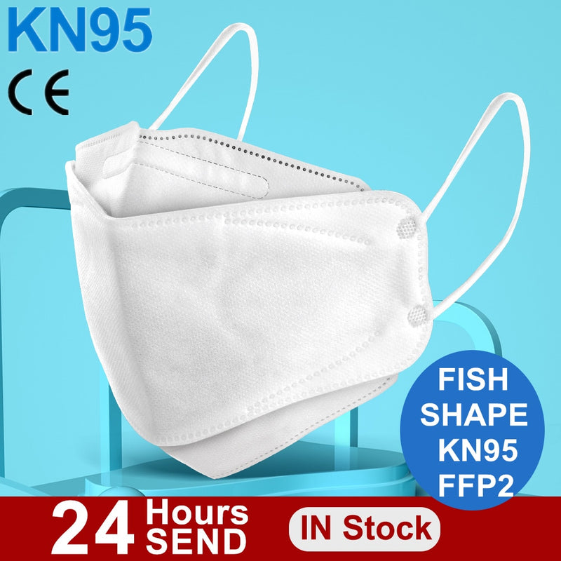 FFP2 Fish mask KN95 Face masks CE protective mask pm2.5 hygiene mask facial Fiting design KN95 respirator mouth mask kn95