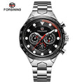 FORSINING Stainless Steel Men Wristwatch Automatic Mechanical Military Sport Male Clock Top Brand Luxury Classic Man Watch 6911