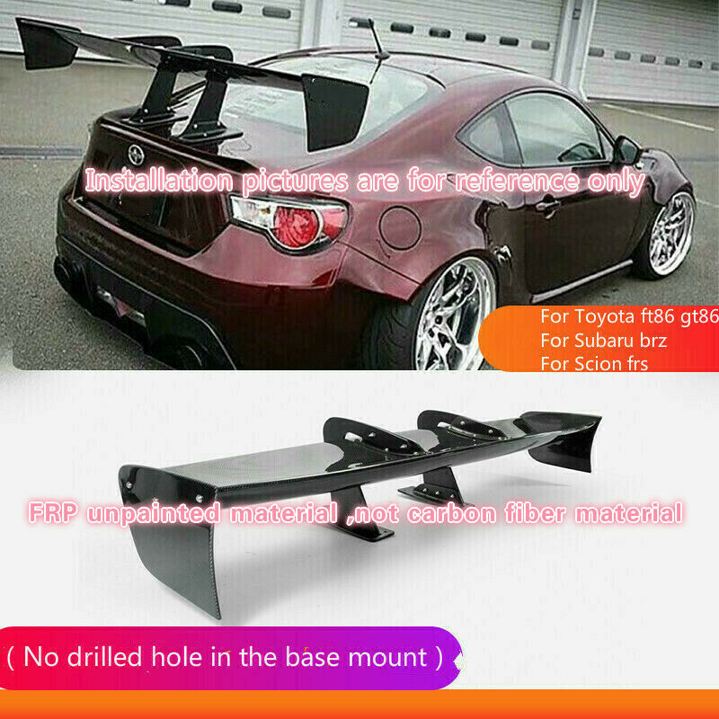 For FT86 GT86 FRS BRZ SWN-Style FRP Unpainted GT Rear Trunk Spoiler Wing Trim Spoilers wings addon parts bodykits