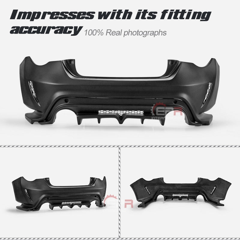 Fiber Black or White unpainted For TOYOTA FT86 BRZ Var Style FRP Wide Body Rear Bumper replacement Exterior Car Accessories kit
